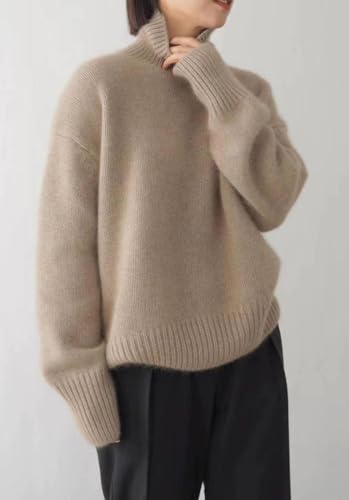 Turtleneck Sweaters for Women Long Sleeve Knit Jumpers Fall Winter Chunky Soft Warm Trendy Pullover Basic Top3