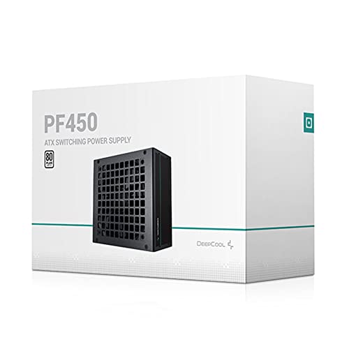 Image of Deepcool PF450, 450 Watt, 80 Plus Standard Power Supply /PSU for Gaming PC -Black - R-PF450D-HA0B