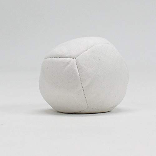 Zeekio Thud Juggling Ball - Lightweight 90g Beanbag Ball - Super Soft -Single Ball (1) (White)