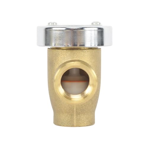 HYDRO MASTER Water Anti-Siphon Vacuum Breaker, 3/4 in., Brass Body & Chrome-Plated Cap, LF Brass.