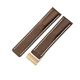 CUIR VÉRITABLE ET CONFORT TOUTE LA JOURNÉE:Fabriqué à partir de cuir véritable souple et doux, ce bracelet de montre de remplacement est conçu pour un confort quotidien. Le matériau respirant est agréable au toucher et vieillit magnifiquement, créant au fil du temps un look unique et personnalisé pour votre montre.