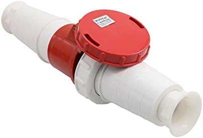 Waterproof Industrial Plug Socket 3 core 4 core 5 core Hole 125A Connector Aviation Socket(5 Core Red)