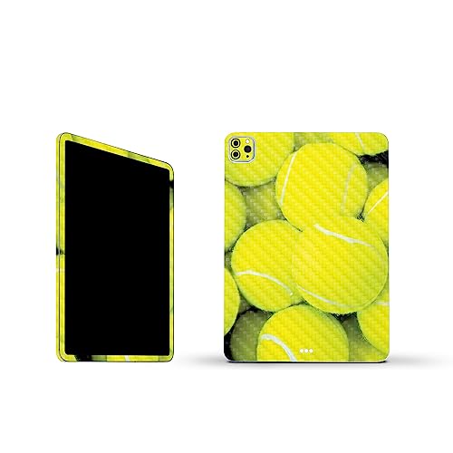 Image of MightySkins Carbon Fiber Skin Compatible with Apple iPad Pro 11 inch M2 4th Gen (2022) Full Wrap Kit - Tennis is Life | Protective Durable Textured Carbon Fiber Finish | Easy to Apply | Made in The USA