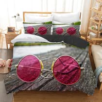 Parure de lit 240 x 260 fermeture éclair en microfibre 110g/㎡ douce et infroissable