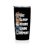 Jztco Anime Gifts Anime Merch 20 oz Tumbler Kawaii Stuff Game Anime Stuff Manga Coffee Mug Funny Insulated Tumblers Thermal Cup for Birthday Japanese Gifts for Anime Game Lovers Fans Women Men Girls