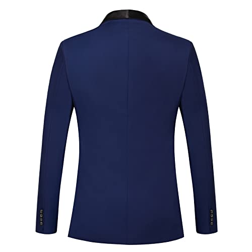 AIFARLD Blazer for Men Slim Fit Mens Blazer One Button Solid Color Jacket Blazer Suit for Business Casual4
