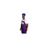 NFL Minnesota Vikings Chef Hat and Apron Set, Purple,
