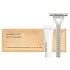 World Amenities Kraft Paper Shave Kit - Bulk Homeless Care Package - Dual Blade Safety Razor and Shave Cream Set 50 Pack