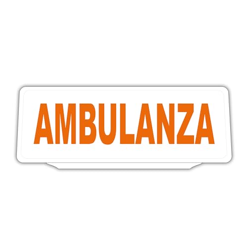 Clip visière parasole auto avec panneau plastique réfléchissant blanc spécial ambulance