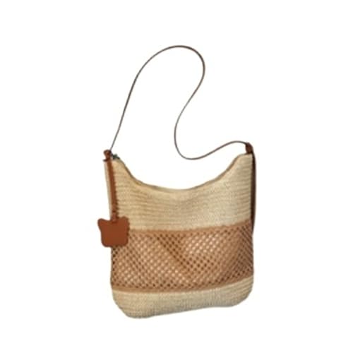 Cabas de plage tissé pour femme | Grand sac fourre-tout ajouré et polyvalent
