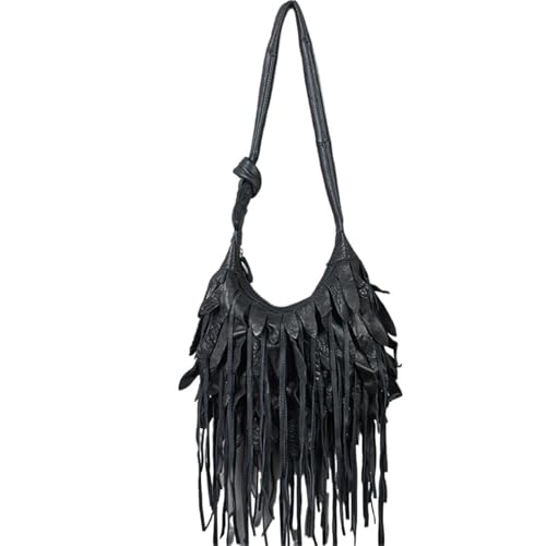 Sac à bandoulière en cuir pour femmes grand sac pour voyager style bohème chic