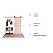 Barn Door Hardware Kit by IBD - Single Rail 8ft Sliding Door, Big Spoke Wheel, Heavy Duty, Quiet Close Rolling Door, Fits Hanging Barnyard Doors 40”-48” Wide