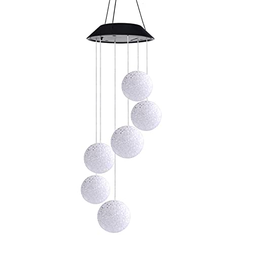 Solarbetriebene Kristallkugel-Windspiel-Lichter im Freien romantisch für Garten-Patio-Party-Yard-Fenster-Haus