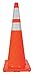 Traffic Cone, 36 in Cone Height, Orange, PVC-Each