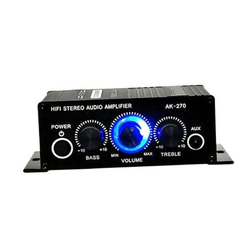HEALSOPTHY Amplificador para Altavoz Pasivo Mini Estéreo De Canales Tecnología De Reducción De Ruido Estático Volumen Adecuado para Uso Sala De Música y Dispositivos Multimedia