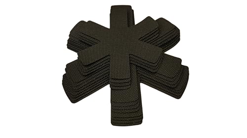 Aoluguya 12 Pack Anti-Slip Pot & Pan Protectors, 3 Sizes 10"/14"/15", Black