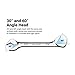 Capri Tools Angle Open End Wrench Set, 30° and 60° angles, 1/4 to 1 in. SAE, 13-Piece with Mechanic' Tray