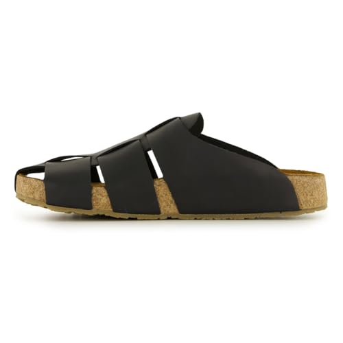 HAFLINGER Pius elegant leather Sandals with rubber sole and cork latex footbed unisex2