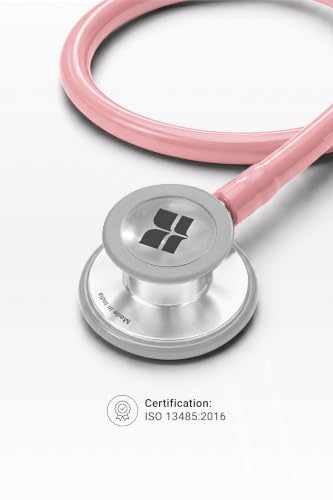 Image of Knya 6sense Stethoscope for Doctors & Residents | Tunable Diaphragm | Dual-Head Chest Piece for Adult & Pediatric Use | Lightweight Stainless Steel | Latex-Free Tubing | Soft-Seal Ear Tips | Premium Gift Box | for Medical Students (Baby Pink)