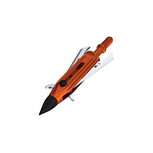 RAVIN Mechanical Broadheads 100 Grain - Crossbow Broadheads with 2-Inch Cut, Internal Spring Clip...