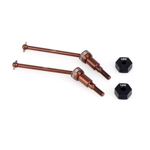 LCX Racing RC Crawler Car Hard Steel Front Rear Universal Joint Driveshafts Clamping Wheel Hex for Arrma 1/14 1/18 Truck Granite Typhon Grom ARA2102 ARA2106, Upgrades Parts Accessories