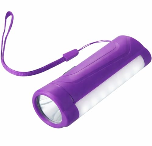 Image of 4-in-1 LED Railway Signal Torch,Railway tri Colour Torch,All Right Light (Purple),Rechargeable Flashlight for Railway Signaling,