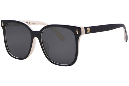 Tory Burch TY7203U 198887 Sunglasses Women's Black/Ivory/Grey Square Shape 53mm
