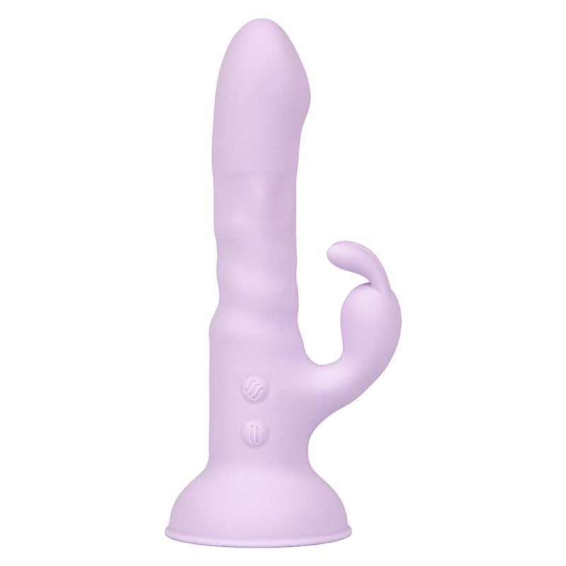 Elira, Vibrador Conejito, Impulor y Rotador, Estimulación de Clítoris y Punto G, Recargable USB, 9 Modos de Vibración, Silicona, Sumergible (Lila)