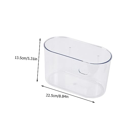 KOMBIUDA Caneca de basura transparente colgante rectangular miniatura 2