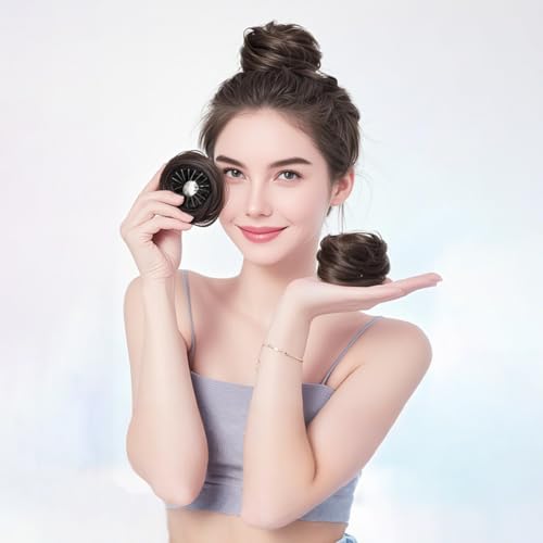 Postiche queue de cheval marron clair pour un chignon parfait au bureau