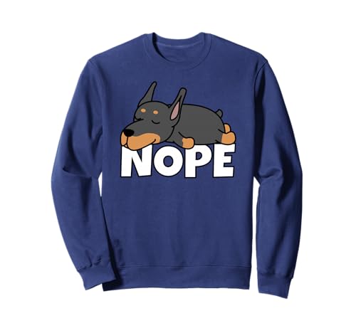 Lazy Doberman Cute Dog Nope �g���[�i�[