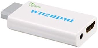 Wii to HDMI Converter Adapter Wii2HDMI CoolDigital Output Video Audio with 3.5mm Jack Audio, Support All Wii Display Modes 480P,480I,NTSC, Compatible with Full HD Devices