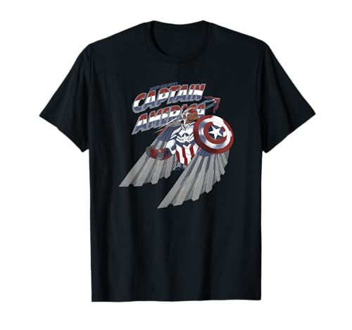 T-shirt Captain America Sam Wilson Winter Soldier Marvel vêtement geek