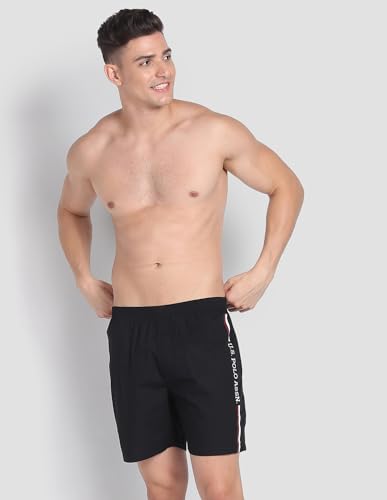 Image of U.S. Polo ASSN. Men's IYAX Brand Stripe Dual Pocket Boxers