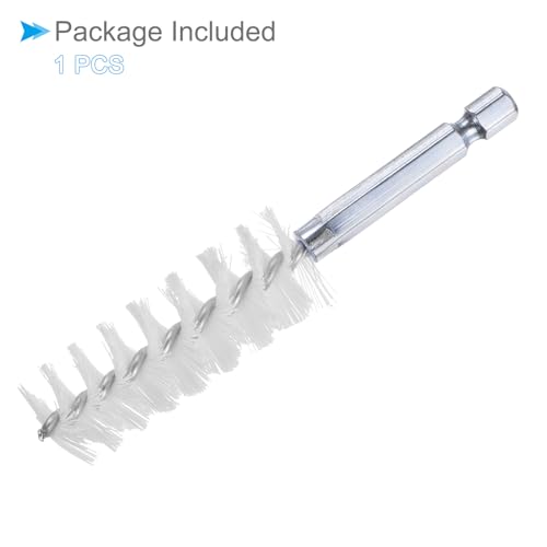 CoCud Bohrbürste, 19 mm Durchmesser, 4 Zoll Länge, Nylon Reinigungsdrahtbürsten mit 1/4 Zoll Sechskantschaft - (Anwendungen: für Bohrmaschine, Schleifmaschine)