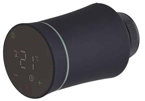 Tête thermostatique programmable de radiateur noire NOYON & THIEBAULT