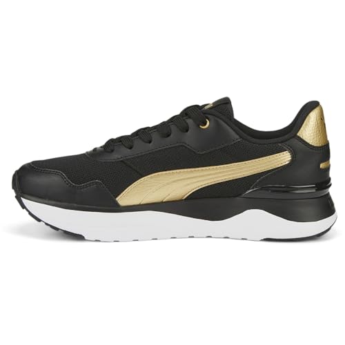 PUMA Womens R78 Voyage Distressed Lace Up Sneakers Shoes Casual - Black, Gold3