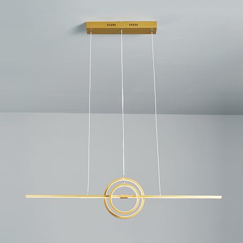 Suspension LED en verre à intensité variable pour éclairer un plan de travail