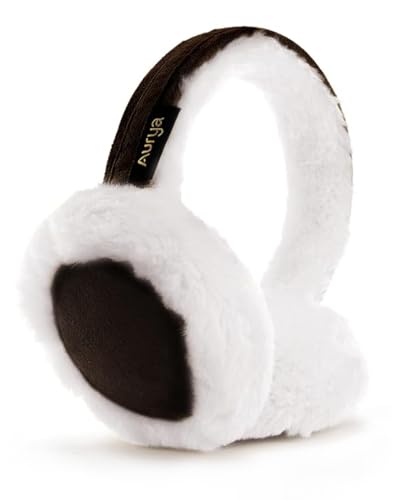 Aurya Ear Muffs - Classic Unisex Ear Warmer Winter Outdoor Earmuffs for Women (Brown Standard)
