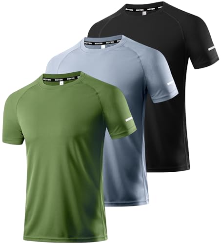 Image of Boyzn 1 or 3 Pack Men's Workout Running Shirts, Dry Fit Moisture Wicking T-Shirts, Sports Gym Athletic Short Sleeve Shirts