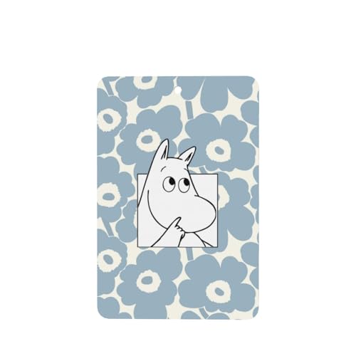 ムーミン 花柄 ブルー 【6枚入り】車用 芳香剤 ハンギング 吊り下げ お部屋 空間用 かわいい グッズ