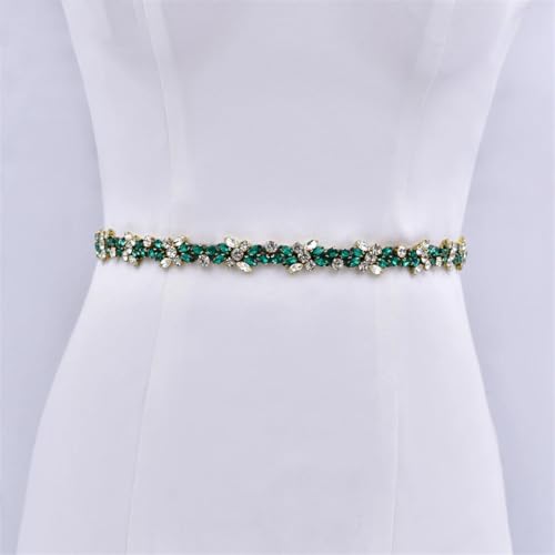 Women's Handmade Beaded Wedding Belt En8 Rhinestone Belt Bridal Accessory4