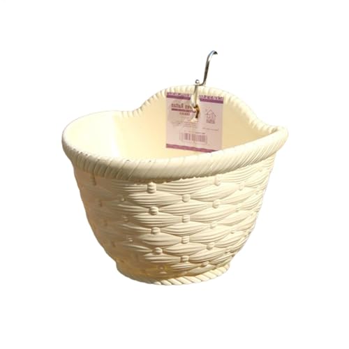 Macetas colgantes – Maceta flotante para barandilla | Soporte para macetas de barandilla de pared | Maceta de valla para exteriores | Maceta de riel resistente | Macetas de valla de balcón al aire