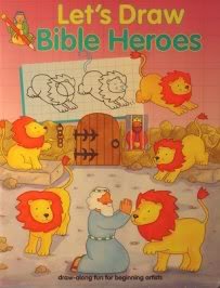 Paperback Let's Draw Bible Heros Book