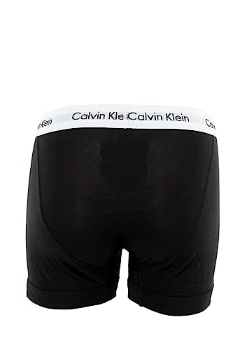 Calvin Klein Herren Boxershorts Low Rise TRUNK, 3er Pack U2664G, Ohne Eingriff, Mehrfarbig ( Schwarz (001 Black) ) - Large