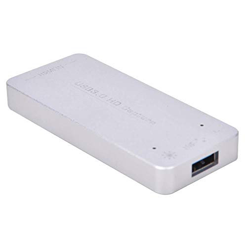 Hilitand Game Capture Card, 1080P USB 3.0 to HDMI HD Audio Video Acquisition Card Capture Card Adapter Recorder Box for Live Broadcast Gaming