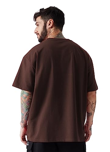 Image of LEOTUDE Men's Cotton Regular Fit Half Sleeve Oversized Tshirt, Round Neck Longline Drop Shoulder | ful Printed Combo T-Shirt (Pack of 3)