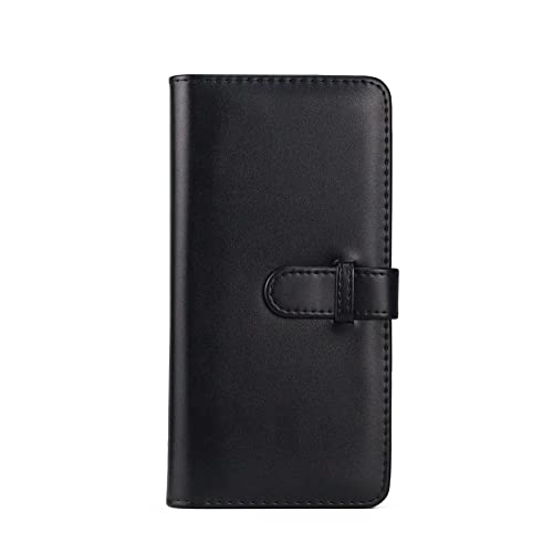 MUZIRI KINOKOO Mini Photo Album PU Leather Wallet Album Dessert Time Album Compatible For Fuji Instax SQUARE SQ1 SQ20 SQ10 SQ6 Camera Share SP-3 Pictures Holder 80 Pockets (Black)