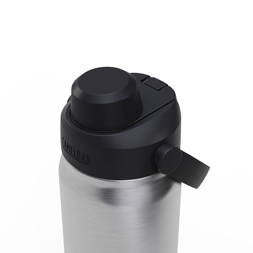 Image of CamelBak Thrive Chug Insulated Stainless Steel Water Bottle, Cold Retention with High Flow Lid for Everyday Hydration and Active Use, 20oz, Stainless