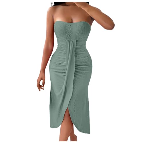 Robe sans bretelles fluide pour vos soirées d'été et cocktails